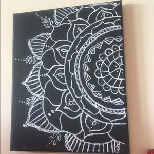 Mandala flower canvas
